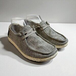 Hey Dude Wally Linen Stretch Casual Slip On Shoes Men’s Size 7- Gray